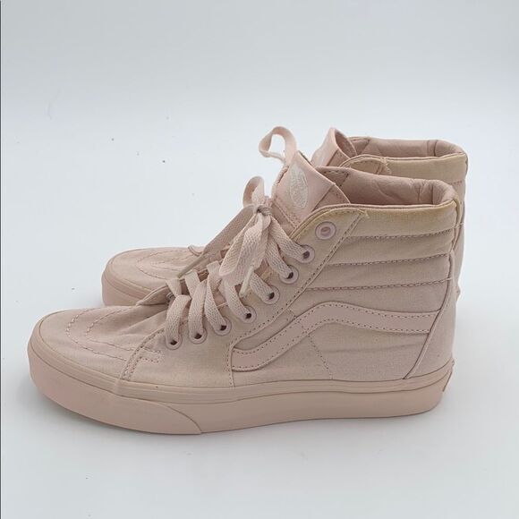 Vans Women's High-Top Sneakers - light baby pink monochromatic size 6 - Picture 6 of 11
